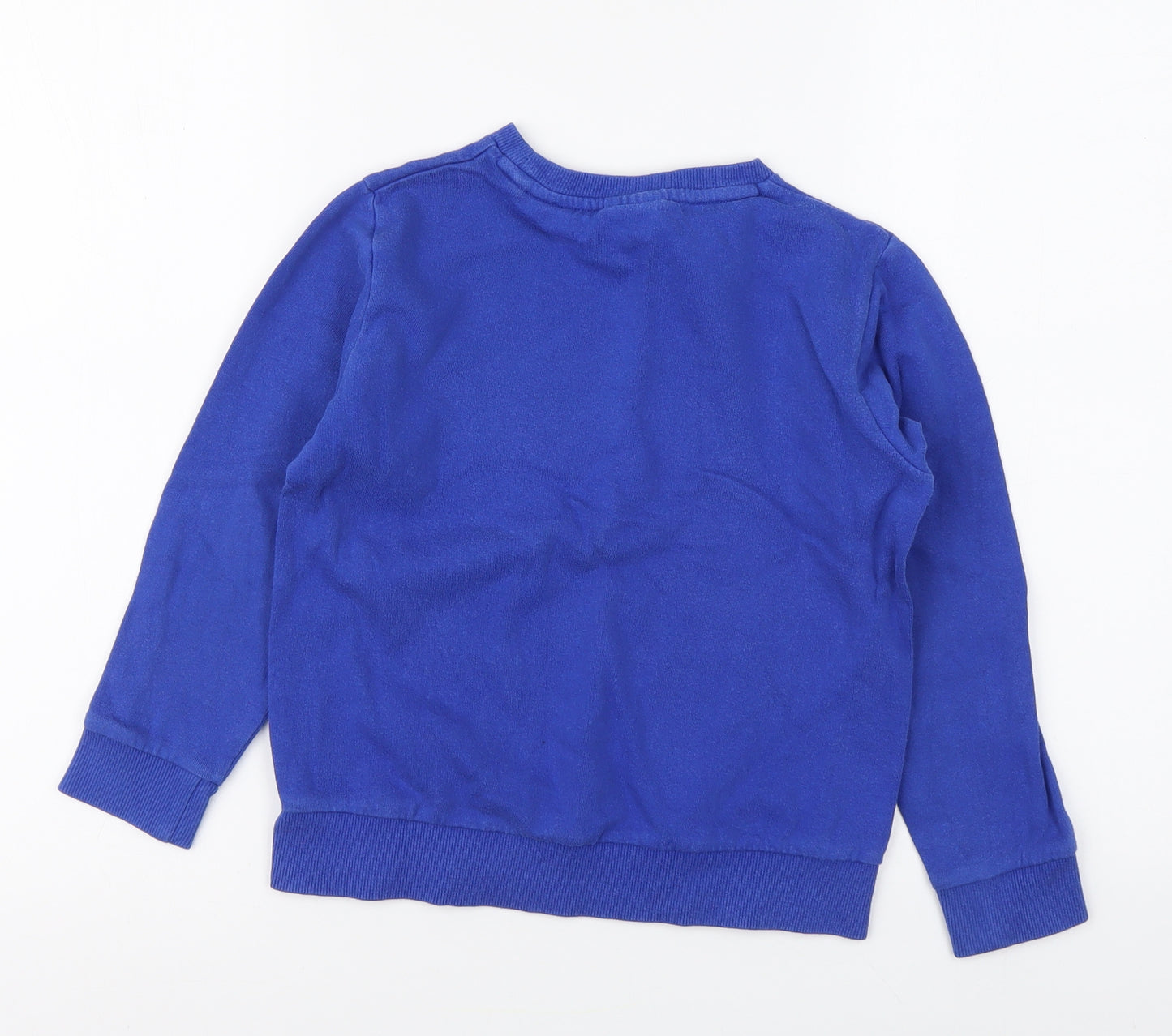 NEXT Boys Blue Cotton Pullover Sweatshirt Size 7 Years Pullover - Play Station