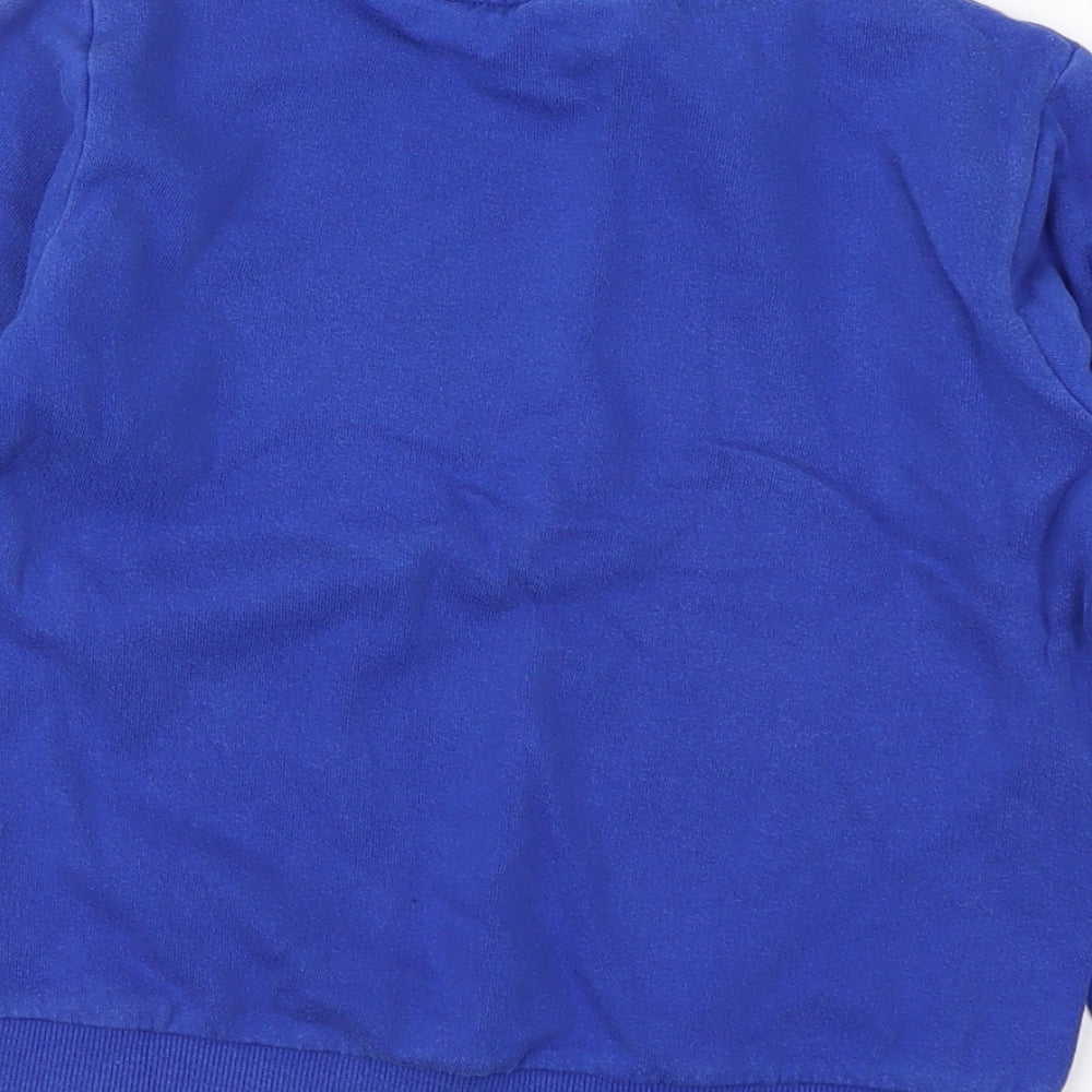 NEXT Boys Blue Cotton Pullover Sweatshirt Size 7 Years Pullover - Play Station