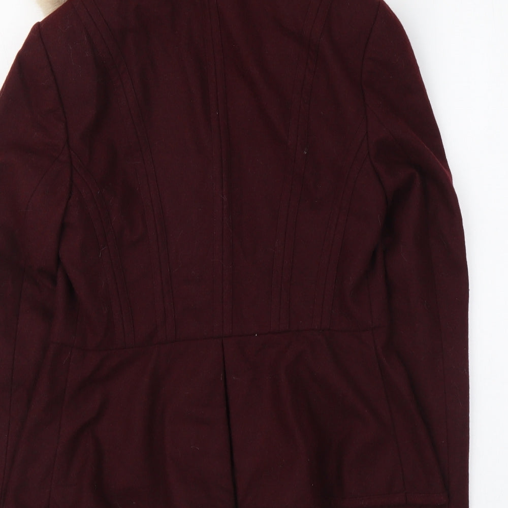 Topshop Womens Purple Jacket Size 10 Button