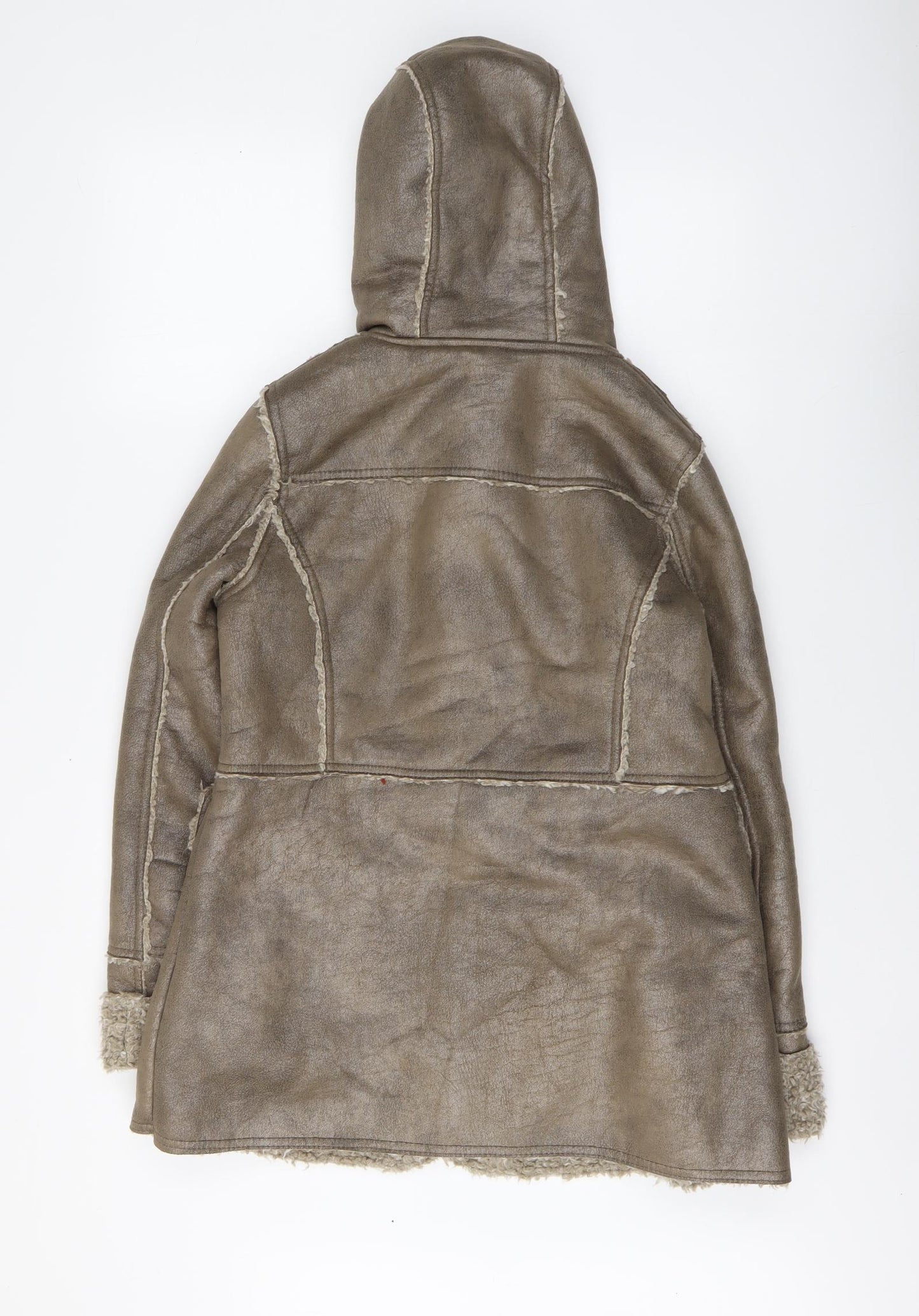 New Look Womens Brown Gilet Jacket Size 12 Button