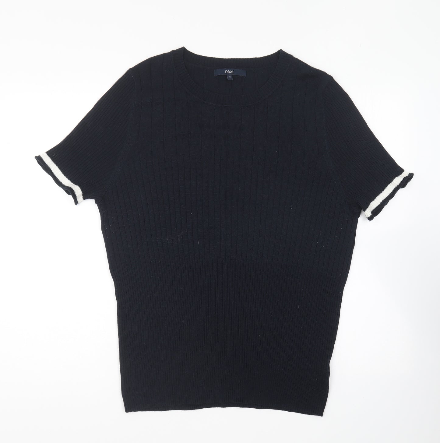 NEXT Womens Blue Round Neck Viscose Pullover Jumper Size 22
