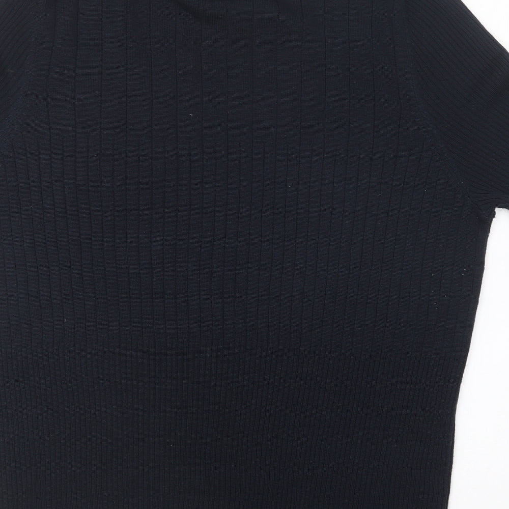 NEXT Womens Blue Round Neck Viscose Pullover Jumper Size 22