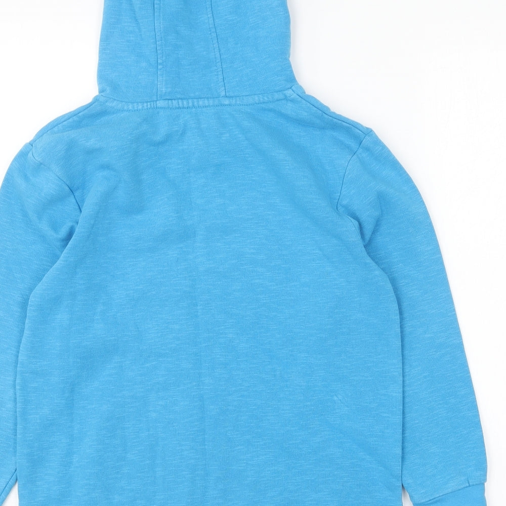 George Boys Blue Cotton Pullover Hoodie Size 8-9 Years Pullover