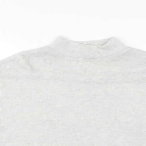 H&M Womens Grey High Neck Acrylic Pullover Jumper Size XS