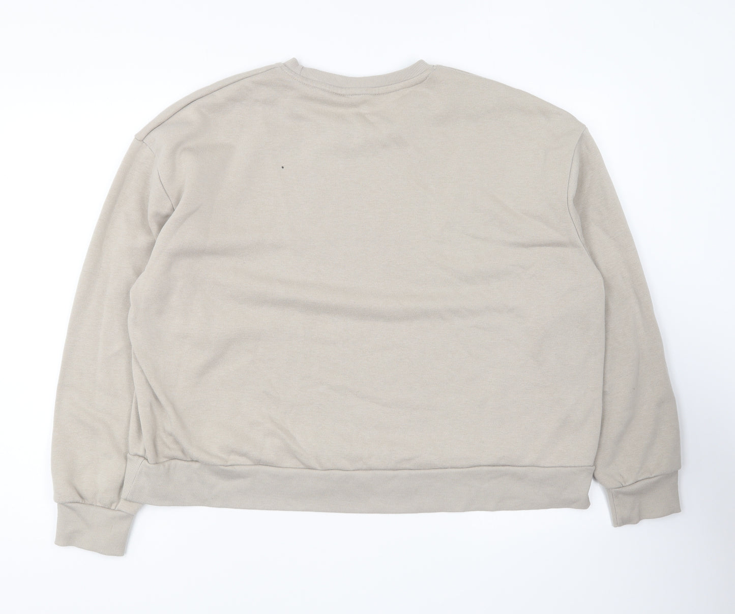 Primark Womens Beige Polyester Pullover Sweatshirt Size L Pullover