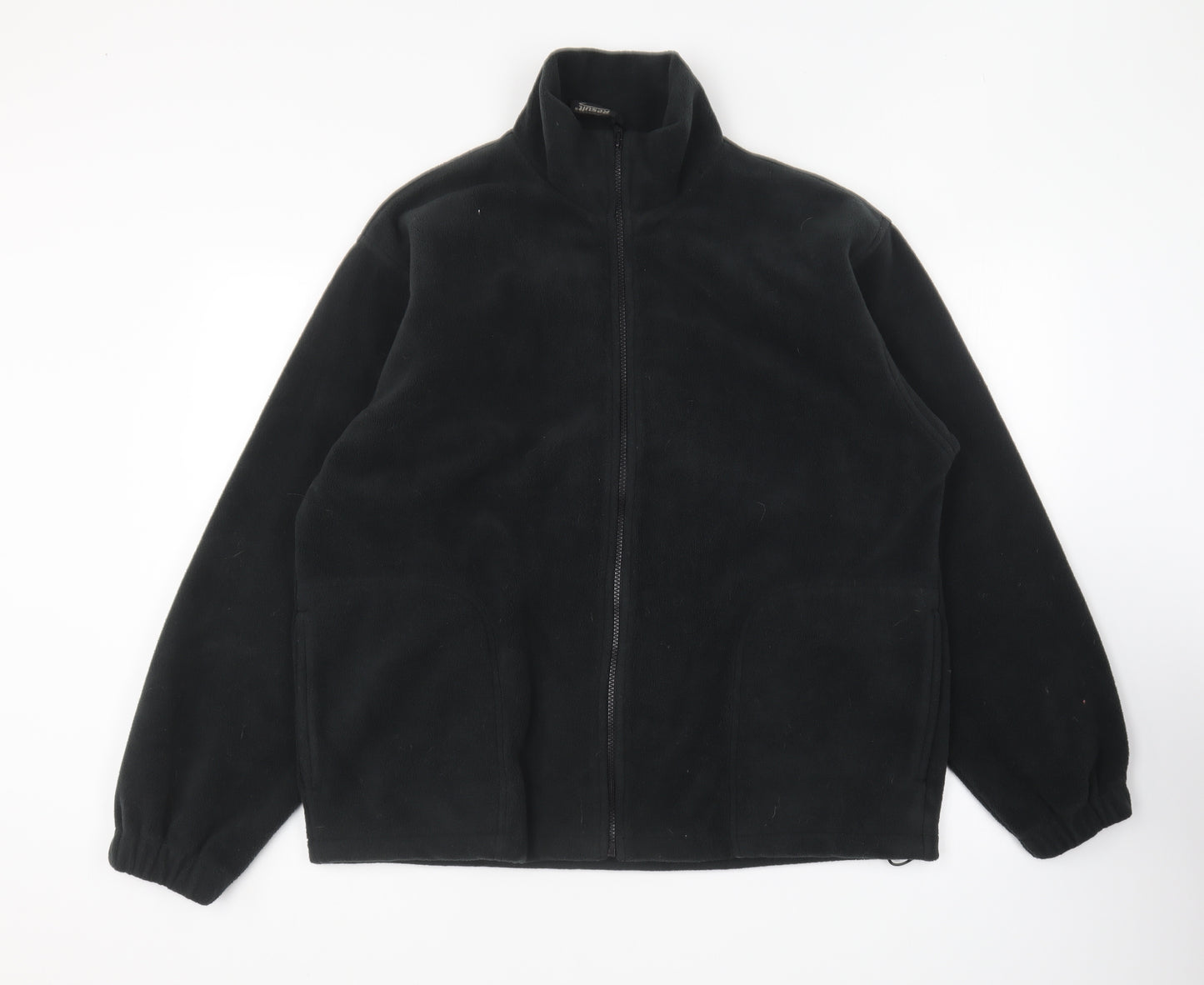 Result Mens Black Polyester Full Zip Sweatshirt Size M