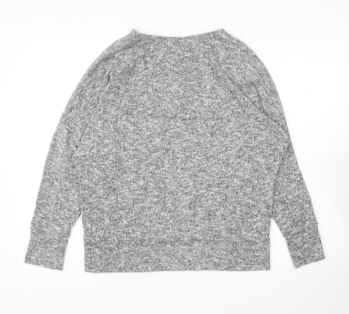 Dorothy Perkins Womens Grey Round Neck Polyester Pullover Jumper Size 10