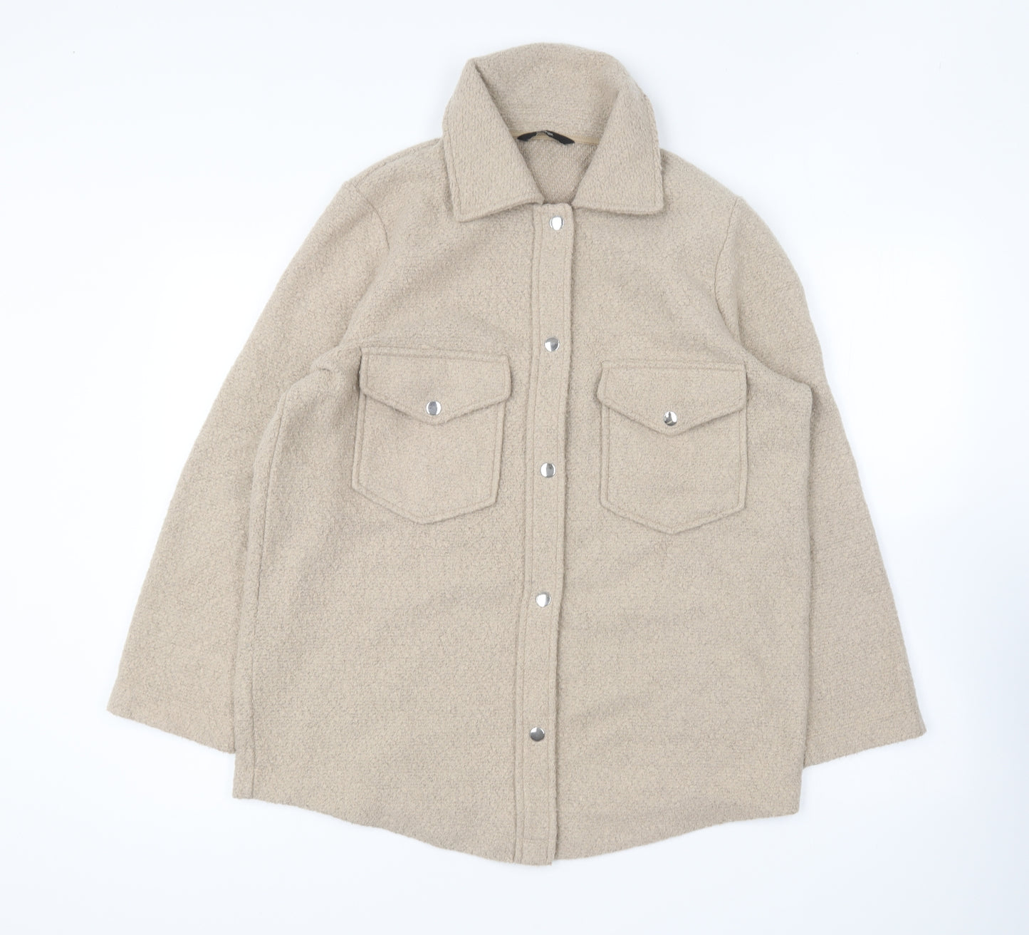 George Womens Brown Jacket Size 12 Snap