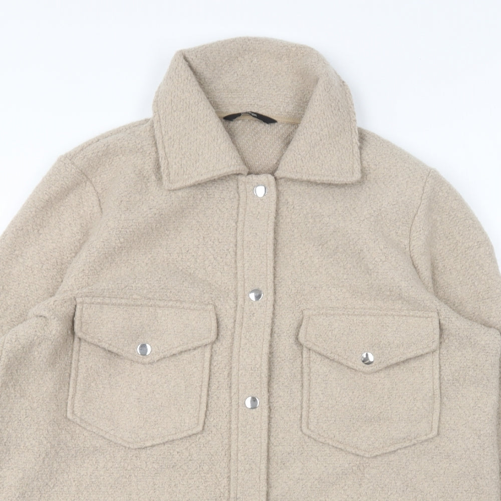 George Womens Brown Jacket Size 12 Snap