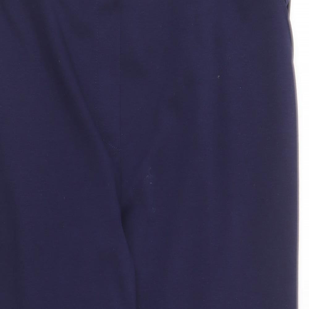 Bonmarché Womens Blue Polyester Trousers Size 18 L23 in Regular