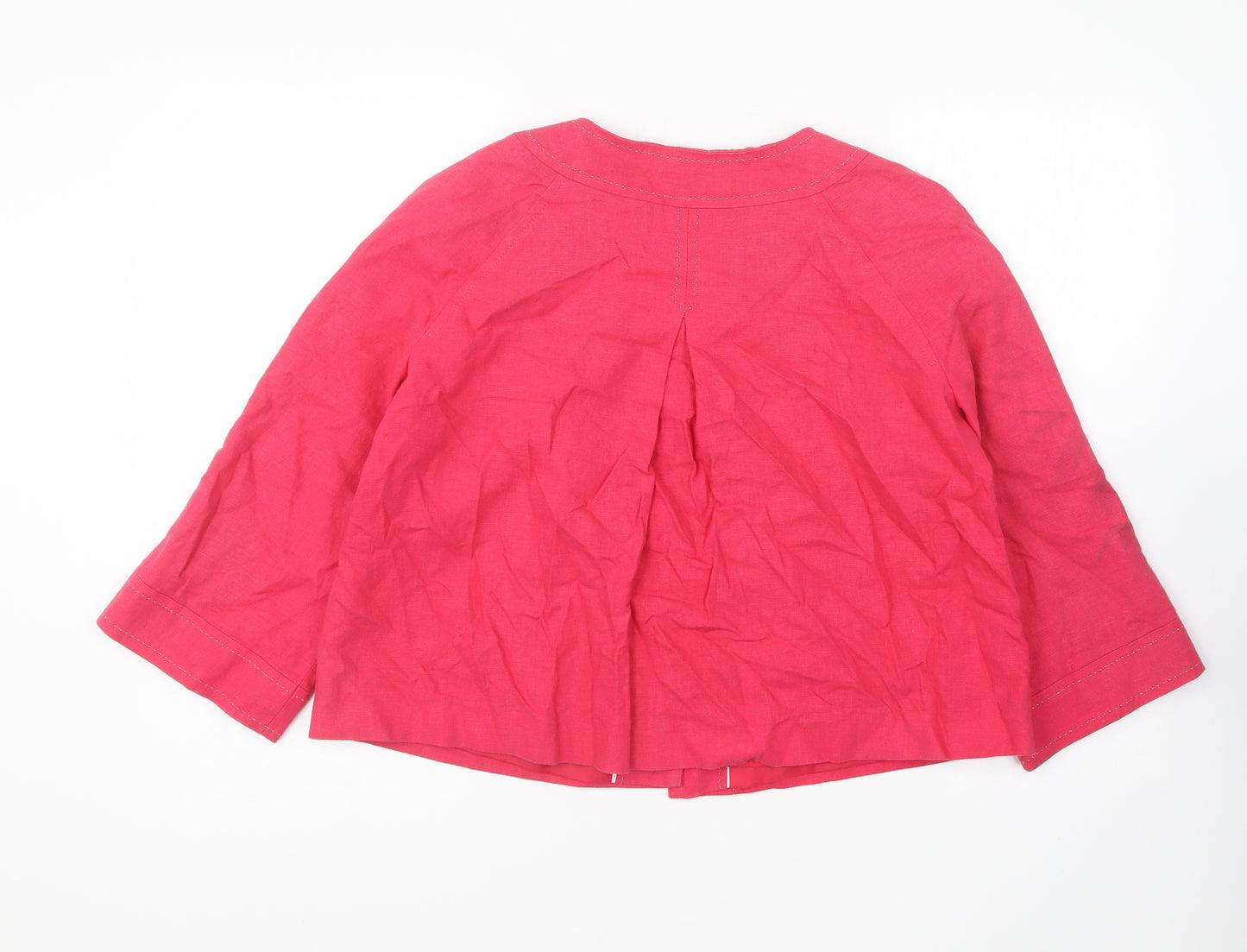 Marks and Spencer Womens Pink Jacket Size 12 Button