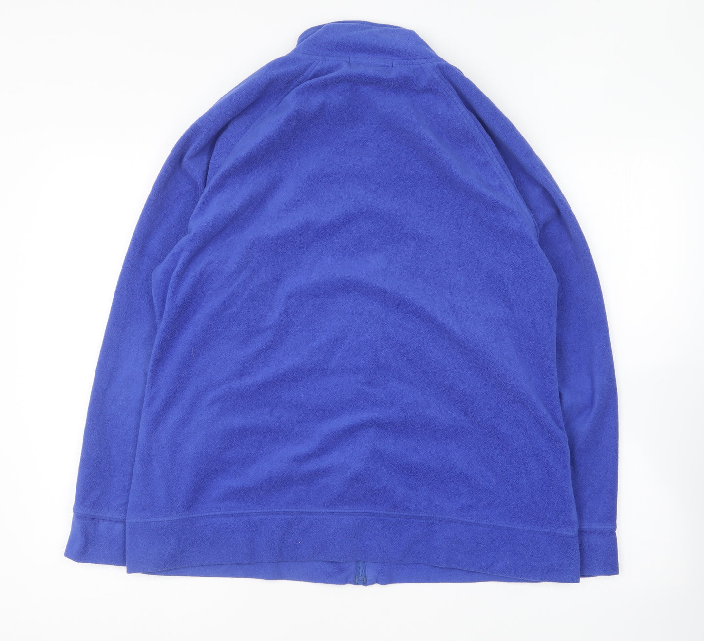 George Womens Blue Polyester Full Zip Sweatshirt Size 18 Pullover