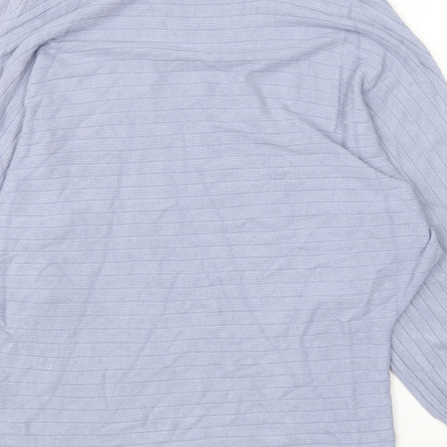 F&F Womens Blue Round Neck Viscose Pullover Jumper Size 8