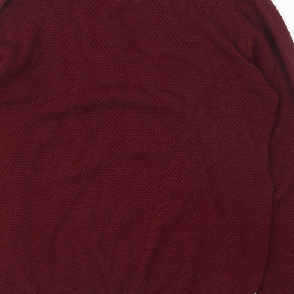 Guide London Mens Purple Round Neck Cotton Pullover Jumper Size 3XL