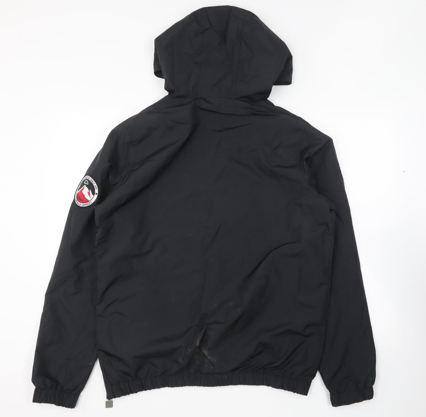 ellesse Mens Black Windbreaker Coat Size M Zip