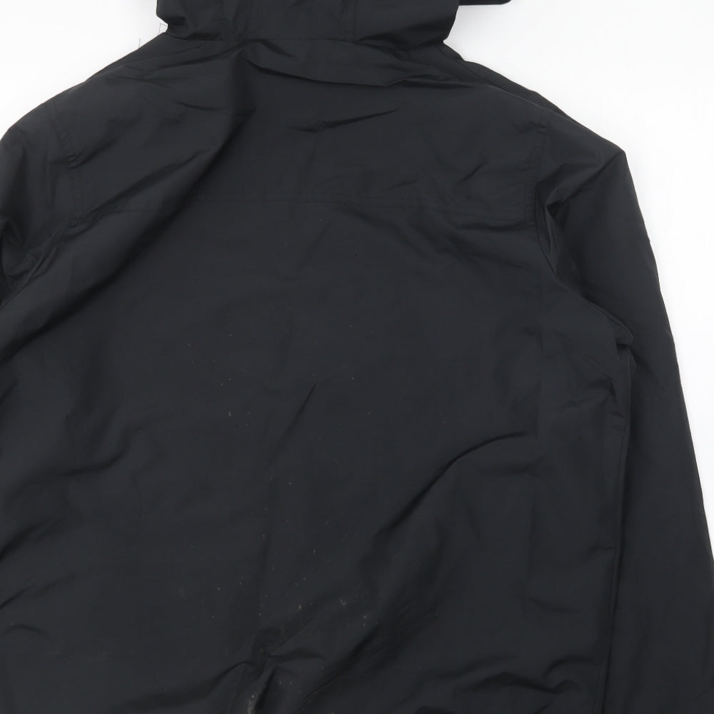 ellesse Mens Black Windbreaker Coat Size M Zip