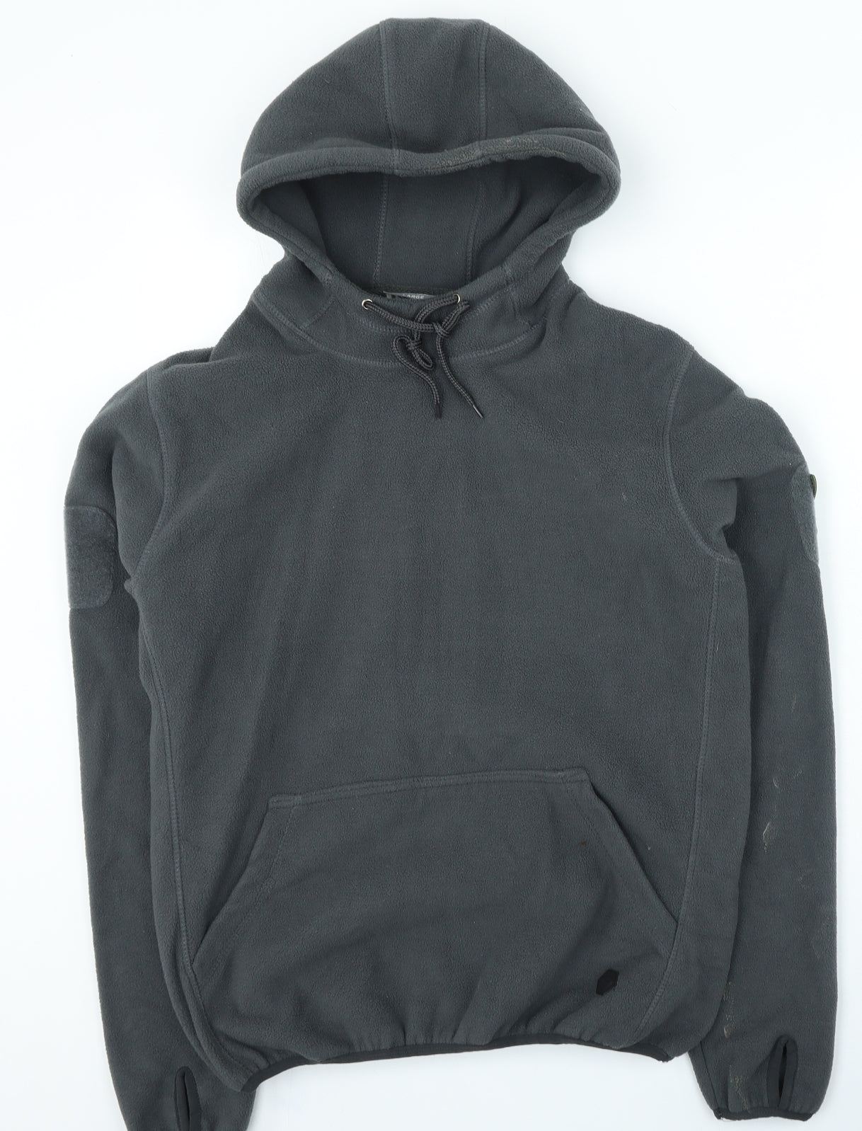 Viper Mens Grey Polyester Pullover Hoodie Size L