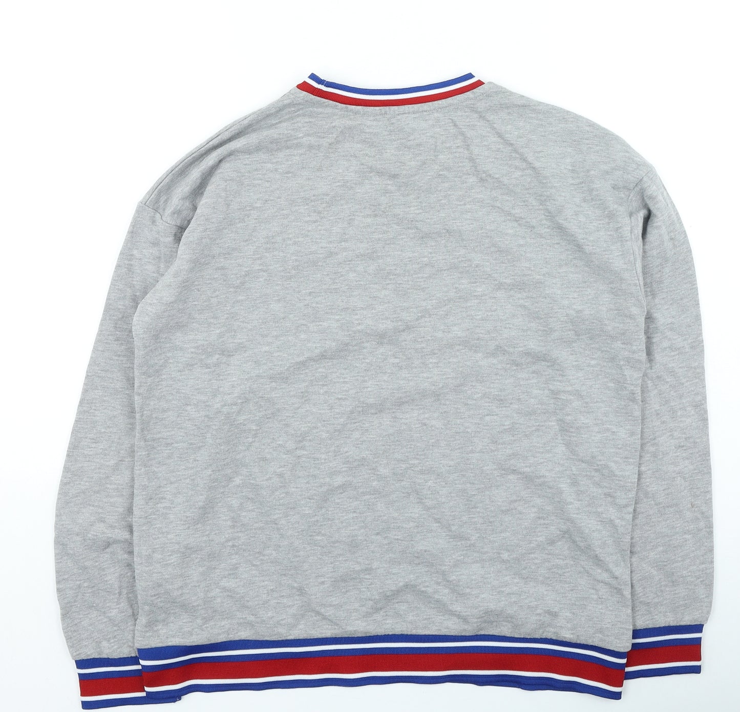 cervello Womens Grey Cotton Pullover Sweatshirt Size 12 Pullover - Brooklyn