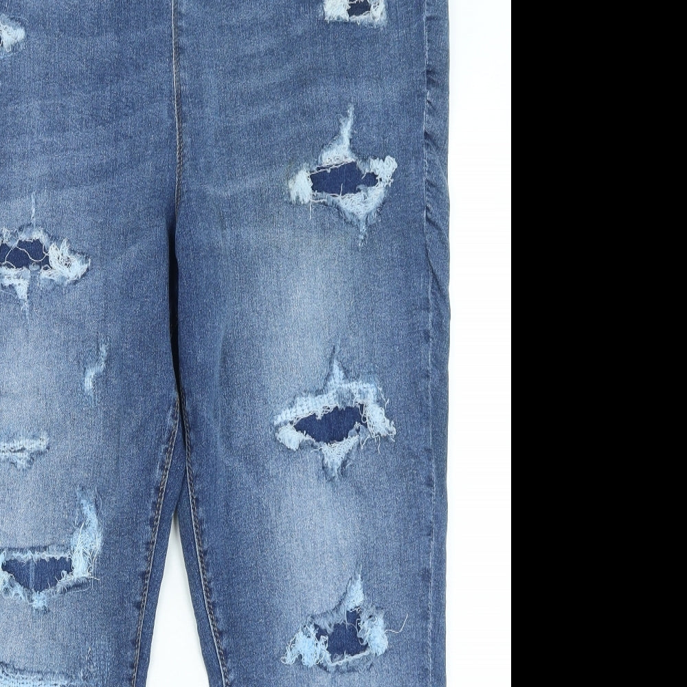 Jenny Jeggings Womens Blue Cotton Jegging Leggings Size 22 L29 in