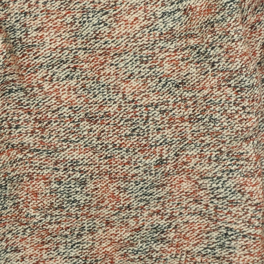 TU Womens Orange Round Neck Acrylic Pullover Jumper Size 10