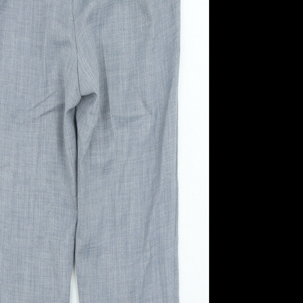 Honor Millburn Womens Grey Polyester Trousers Size 12 L23 in Regular