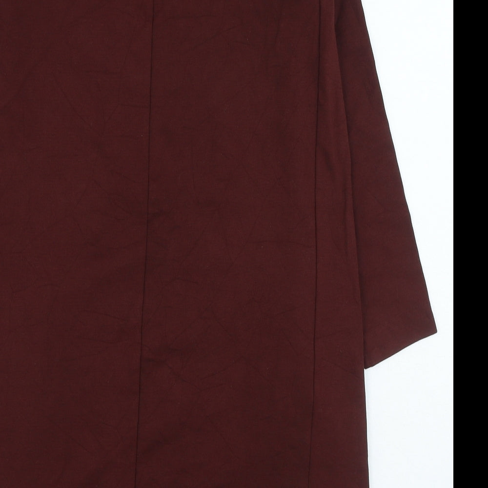 H&M Womens Purple Viscose Fit & Flare Size S Round Neck Pullover