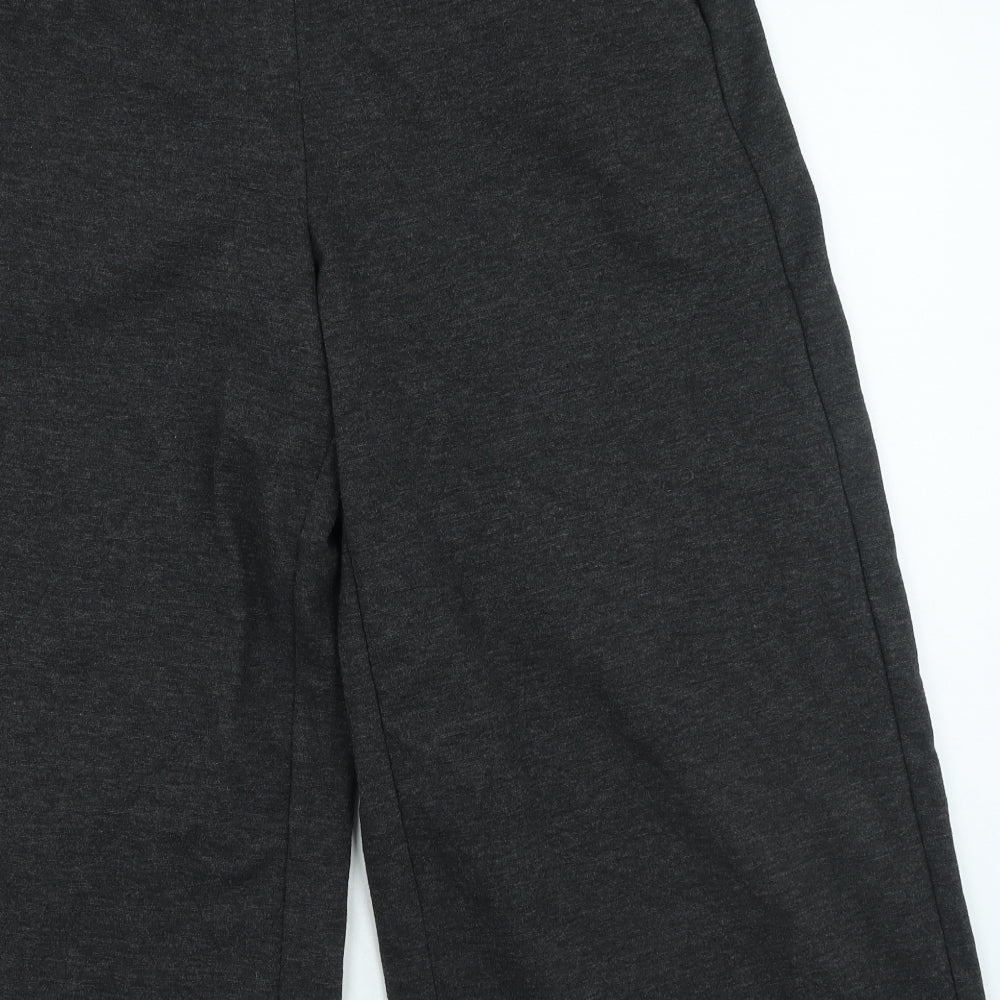 Gap Womens Grey Polyester Cropped Trousers Size L L21 in Regular