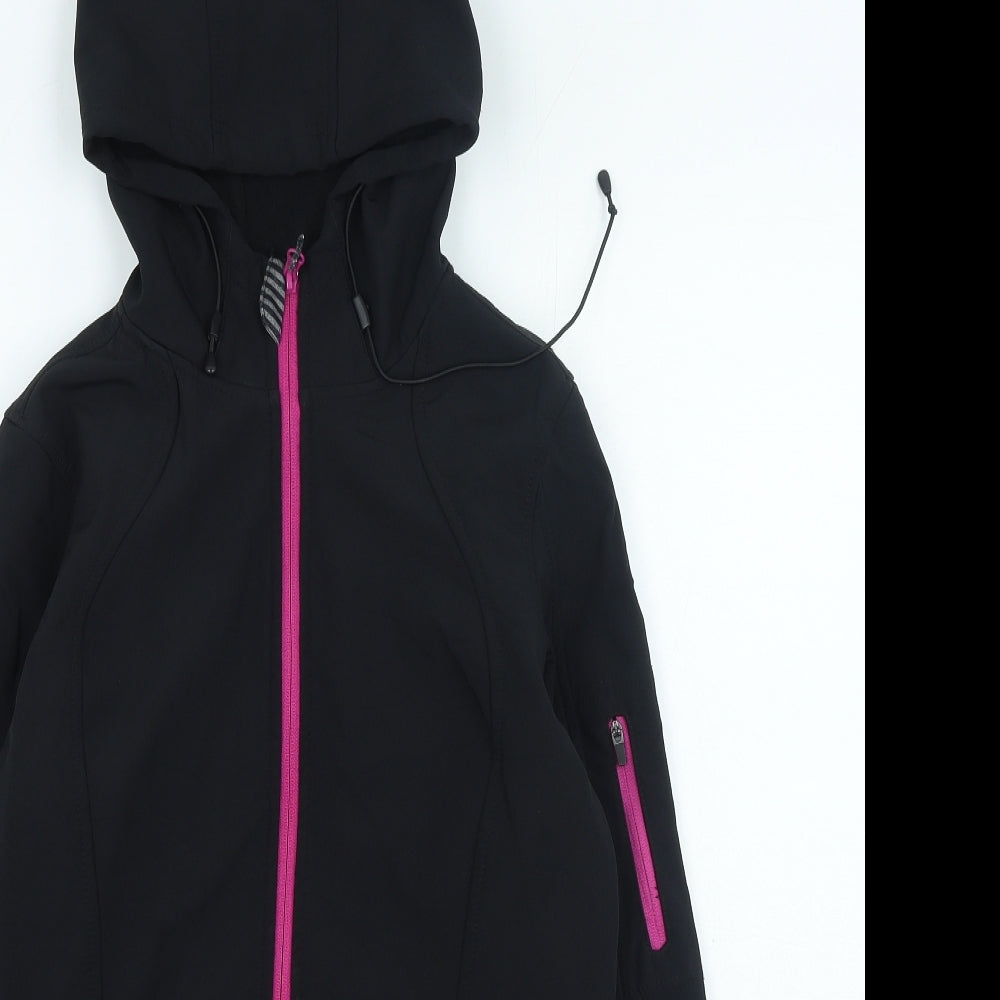 MONDETTA Womens Black Jacket Size S Zip