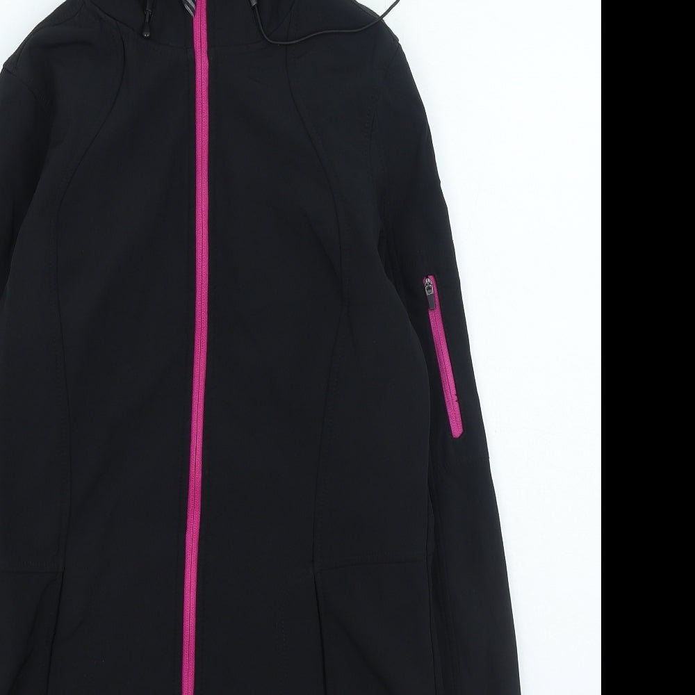 MONDETTA Womens Black Jacket Size S Zip