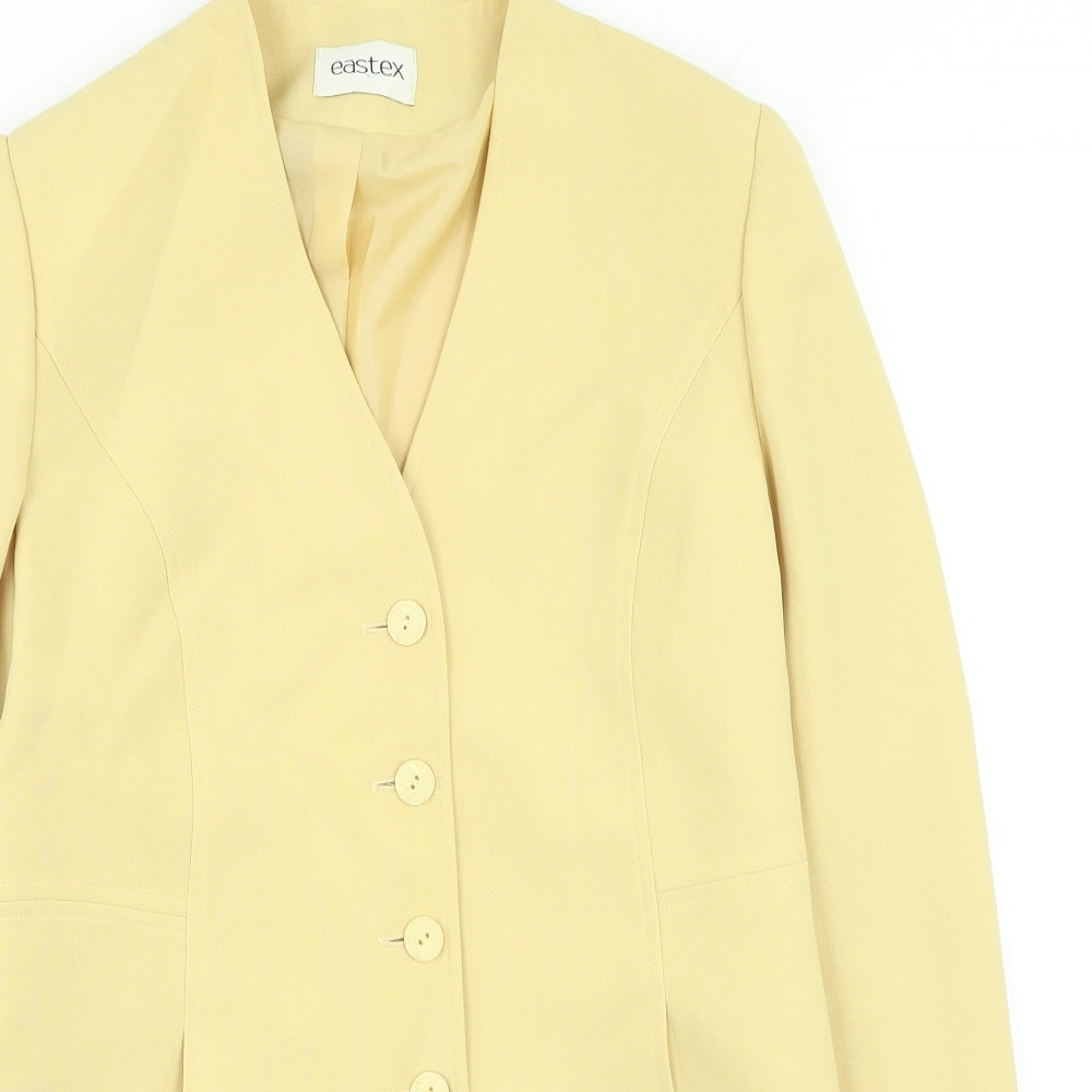 Eastex Womens Yellow Jacket Size 10 Button