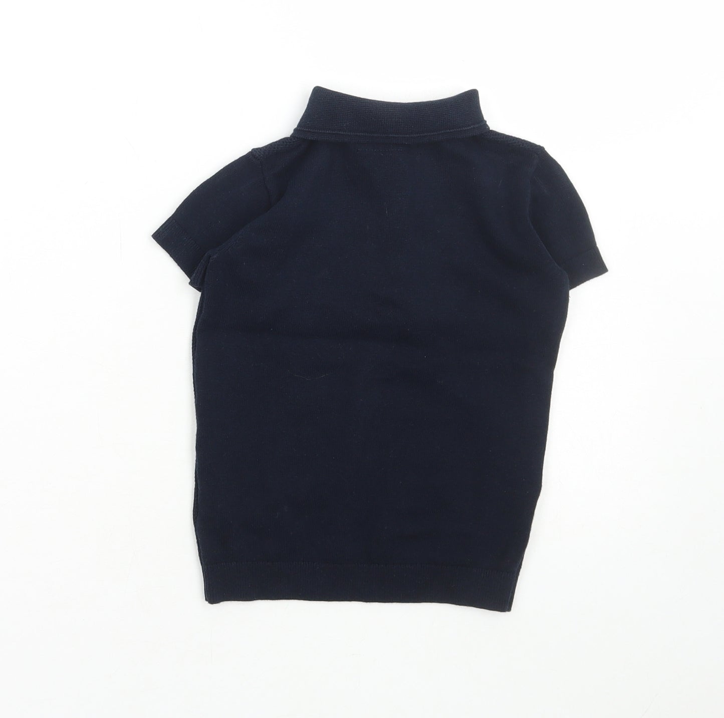 NEXT Boys Blue Cotton Basic Polo Size 3 Years Collared Button