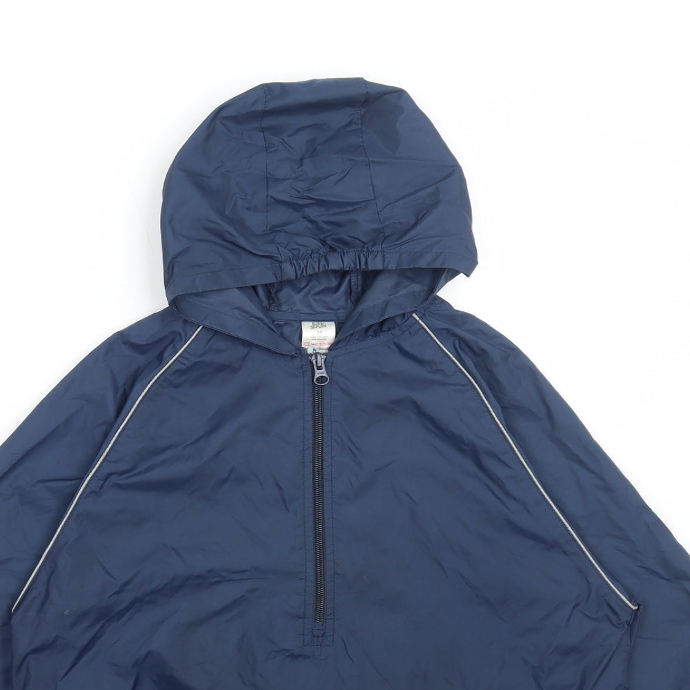 Back to School Boys Blue Rain Coat Coat Size M Pullover