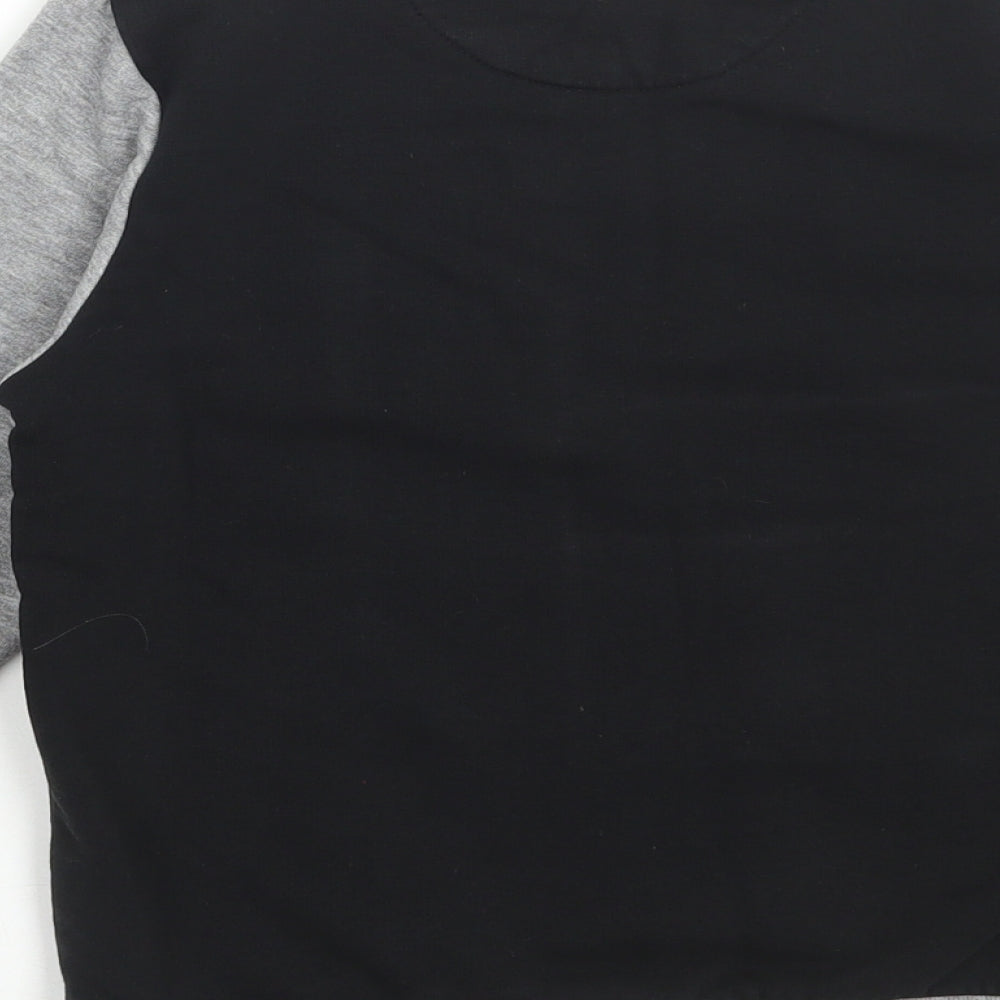 Marks and Spencer Boys Multicoloured Colourblock Cotton Pullover Sweatshirt Size 9-10 Years Pullover