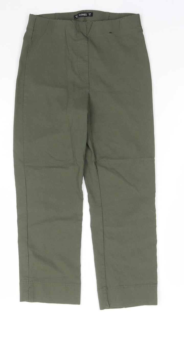 Dunnes Stores Womens Green Viscose Trousers Size XS L23 in Regular