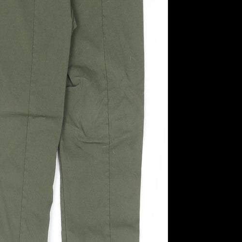 Dunnes Stores Womens Green Viscose Trousers Size XS L23 in Regular