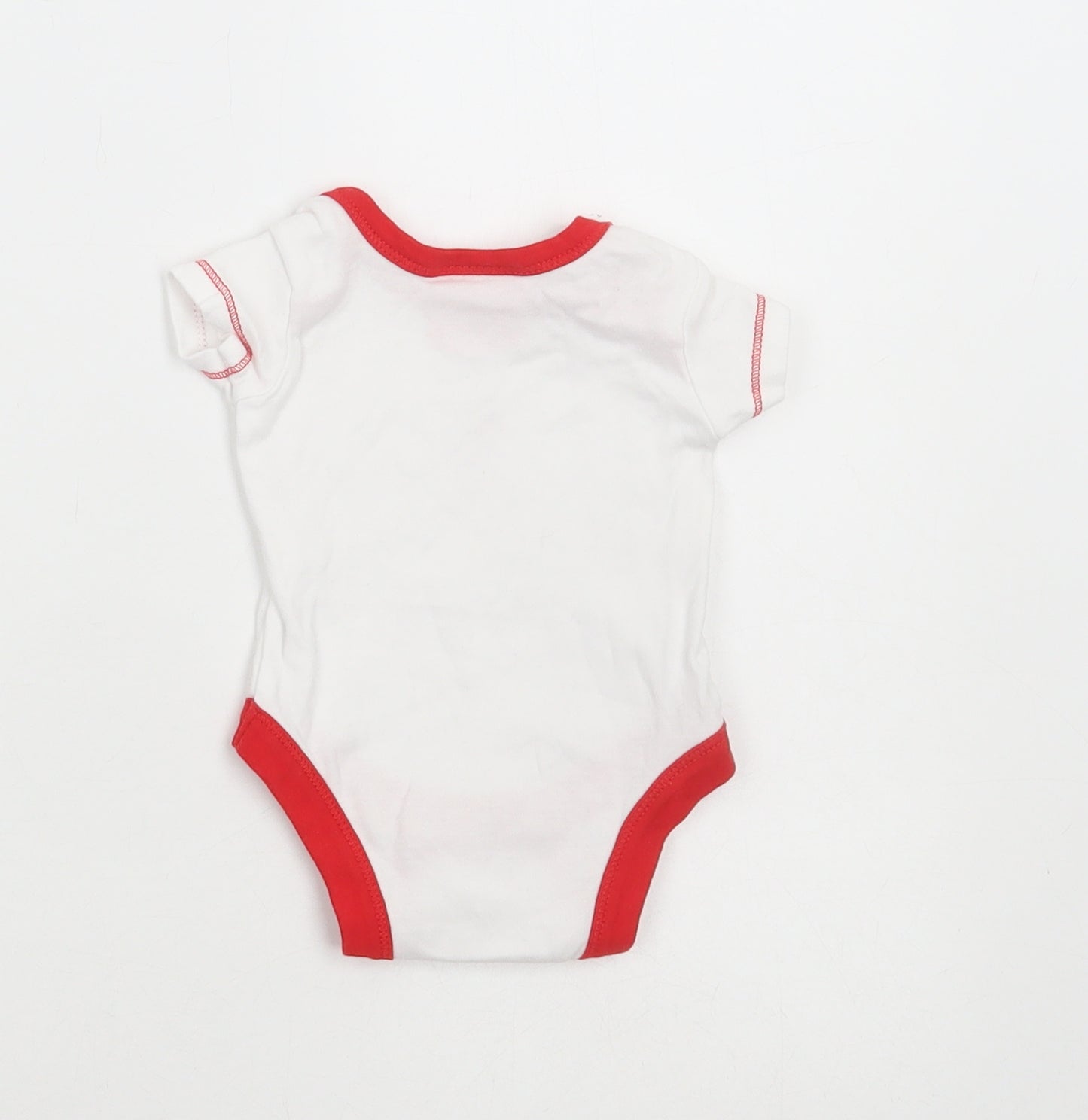 Little Liver Baby White 100% Cotton Bodysuit Outfit/Set Size Newborn Snap - Liverpool FC