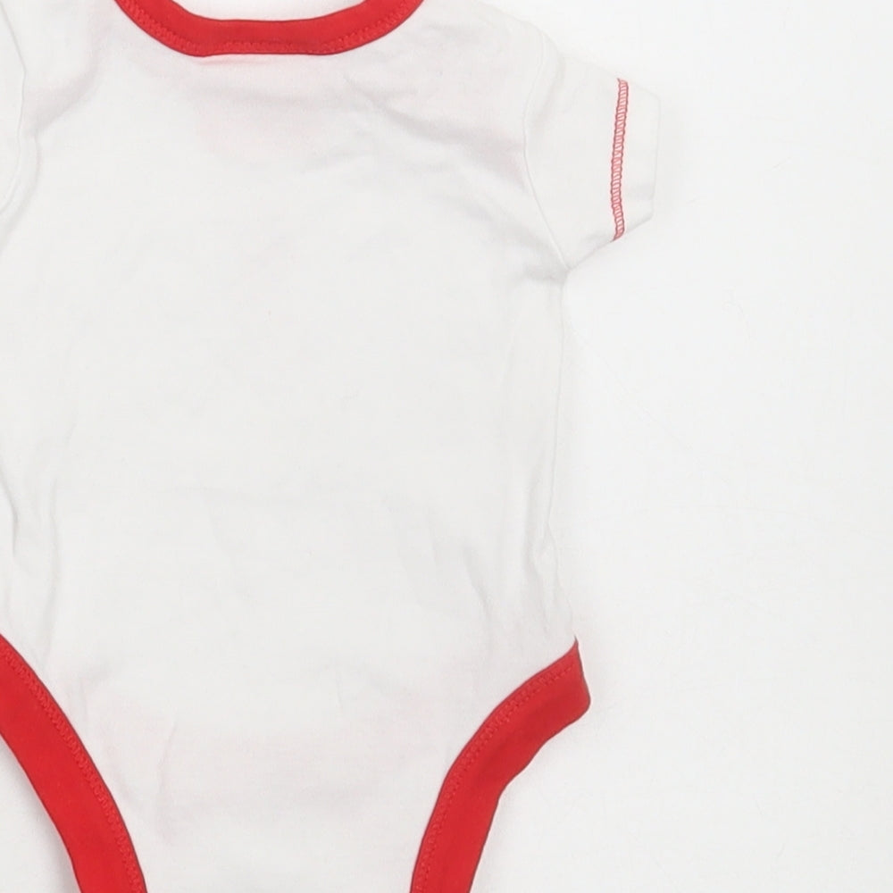 Little Liver Baby White 100% Cotton Bodysuit Outfit/Set Size Newborn Snap - Liverpool FC