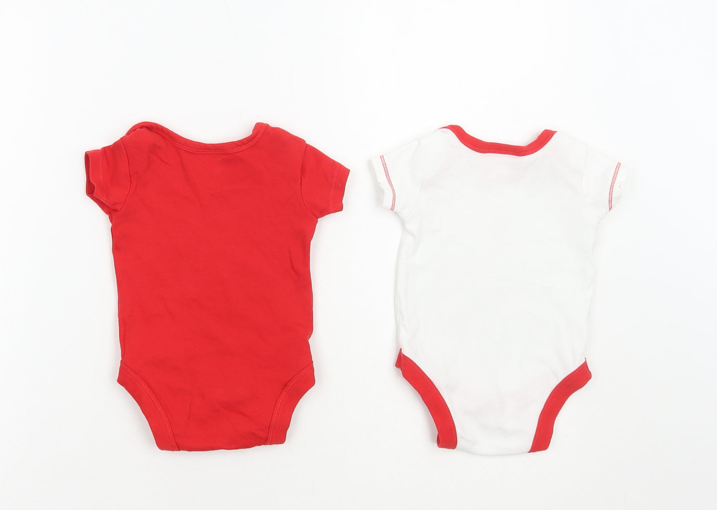 Little Liver Baby Multicoloured Cotton Bodysuit Outfit/Set Size 3-6 Months Snap - Liverpool FC