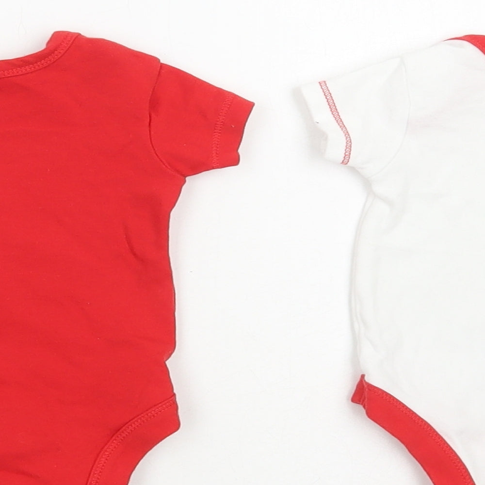 Little Liver Baby Multicoloured Cotton Bodysuit Outfit/Set Size 3-6 Months Snap - Liverpool FC
