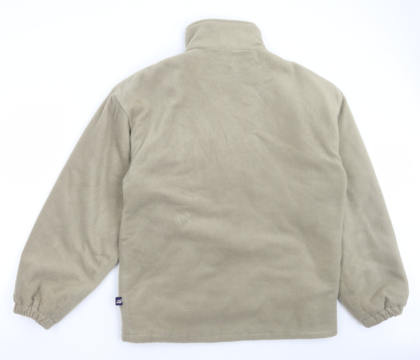Athletic Sports Mens Beige Jacket Size L Zip