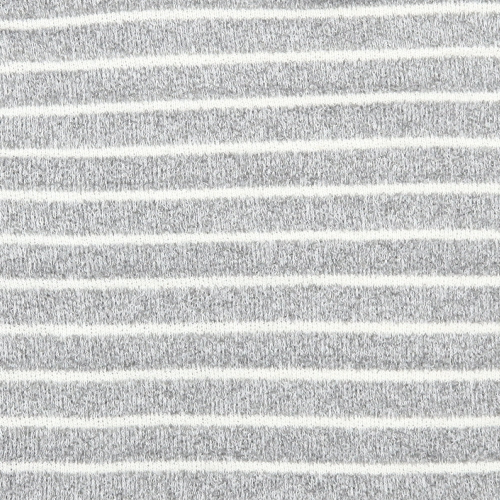 BDG Womens Grey High Neck Striped Polyester Pullover Jumper Size S