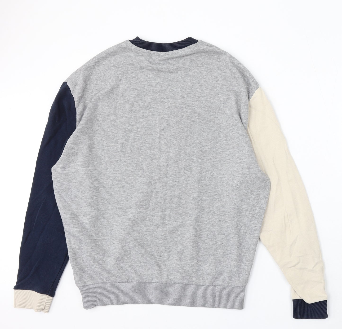 ASOS Mens Grey Cotton Pullover Hoodie Size XS
