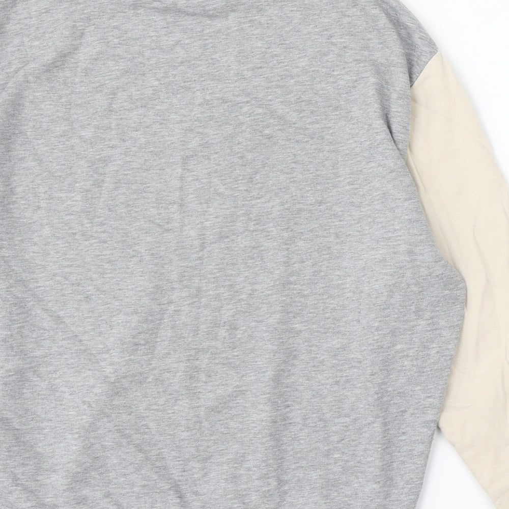 ASOS Mens Grey Cotton Pullover Hoodie Size XS