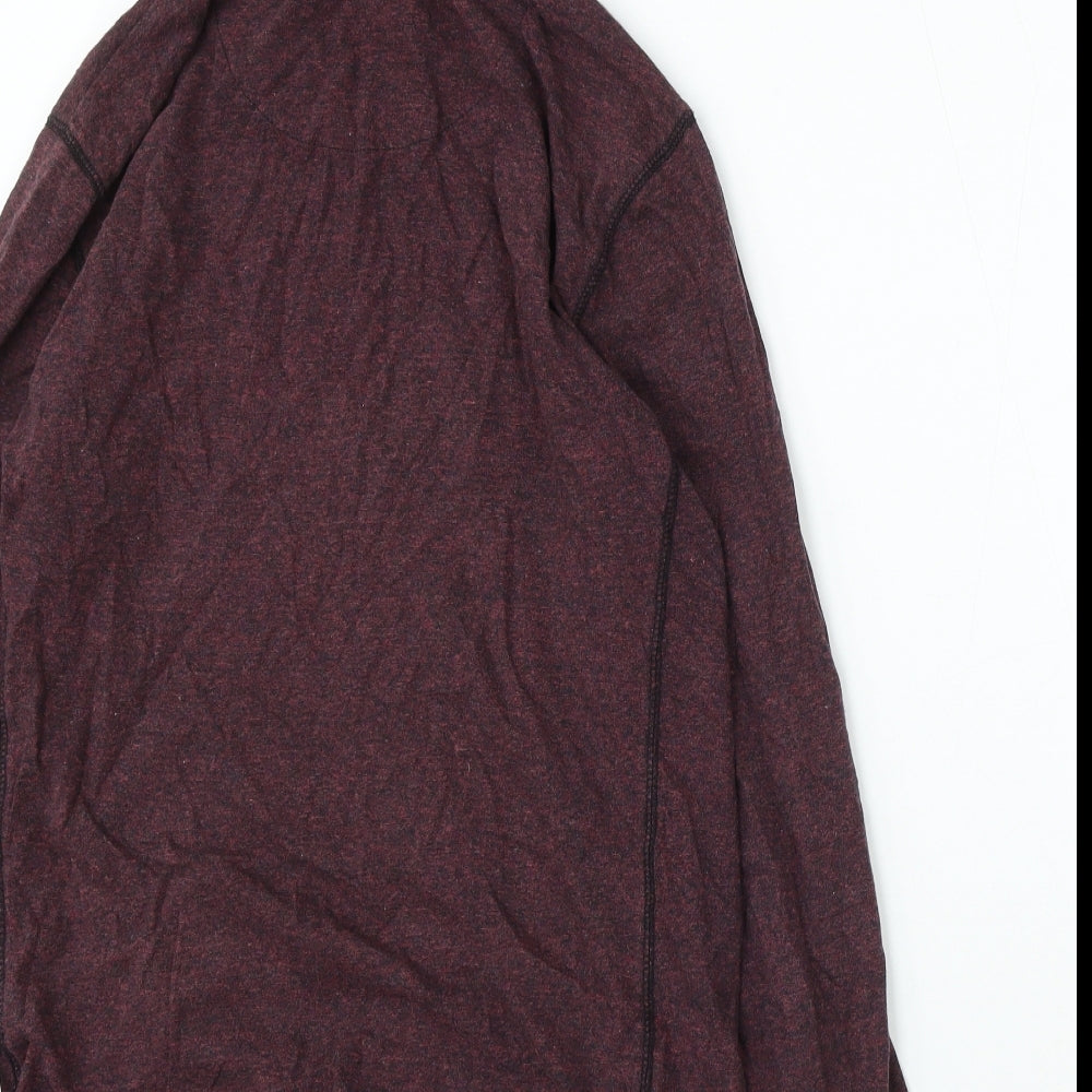 NEXT Mens Red Cotton Full Zip Hoodie Size S