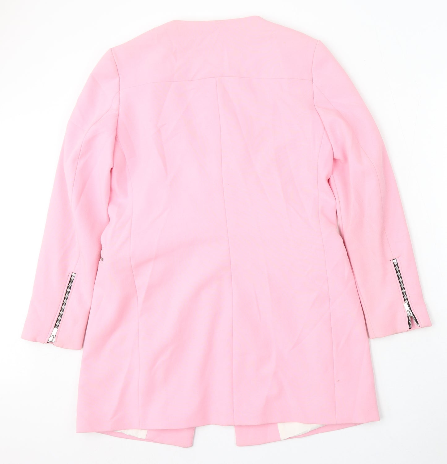 Zara Womens Pink Jacket Size L Zip