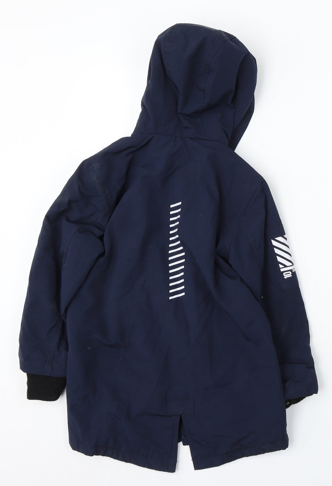 Nutmeg Boys Blue Jacket Coat Size 4-5 Years Zip - Race Team