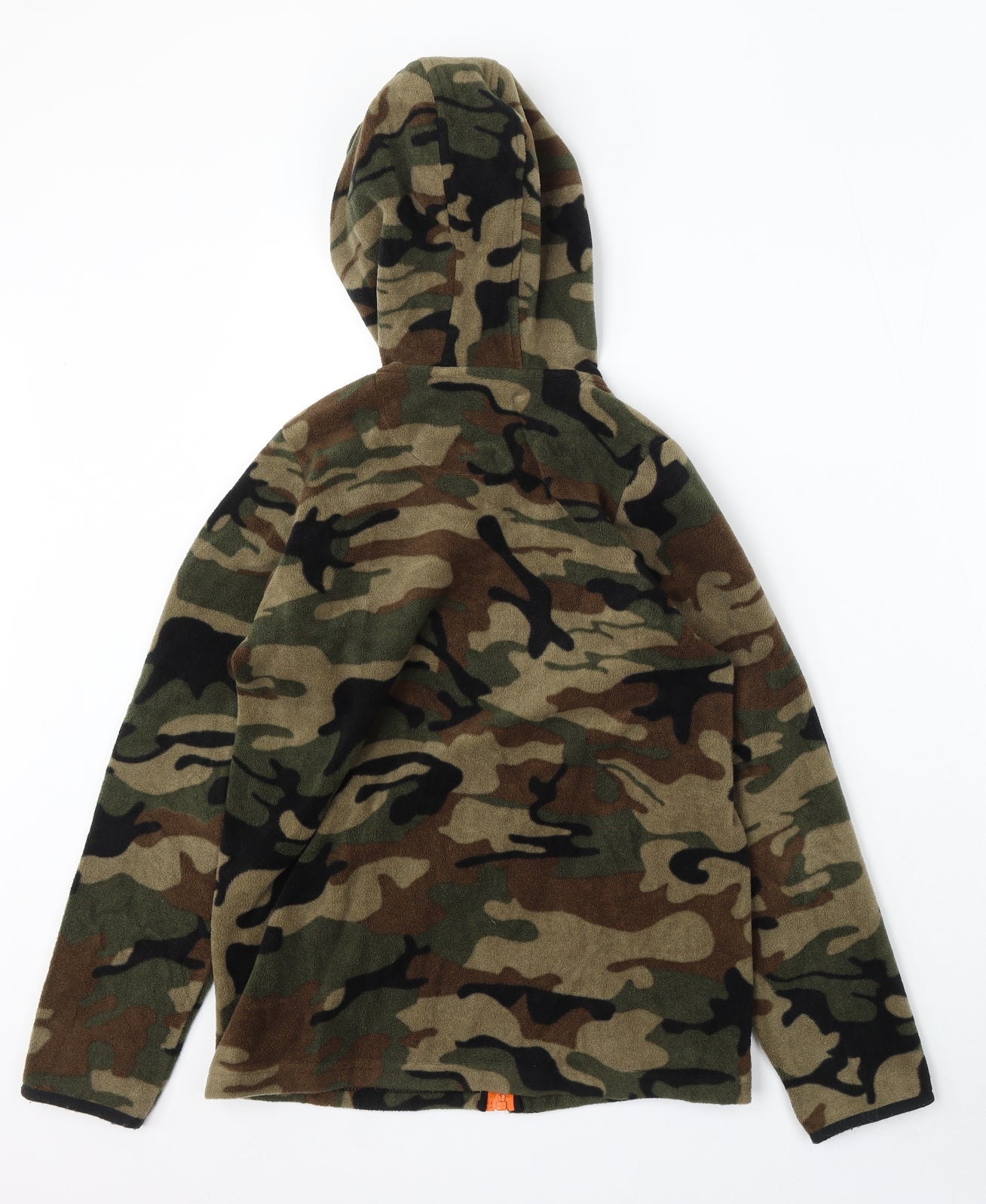 Peter Storm Boys Green Camouflage Polyester Full Zip Hoodie Size 11-12 Years Zip