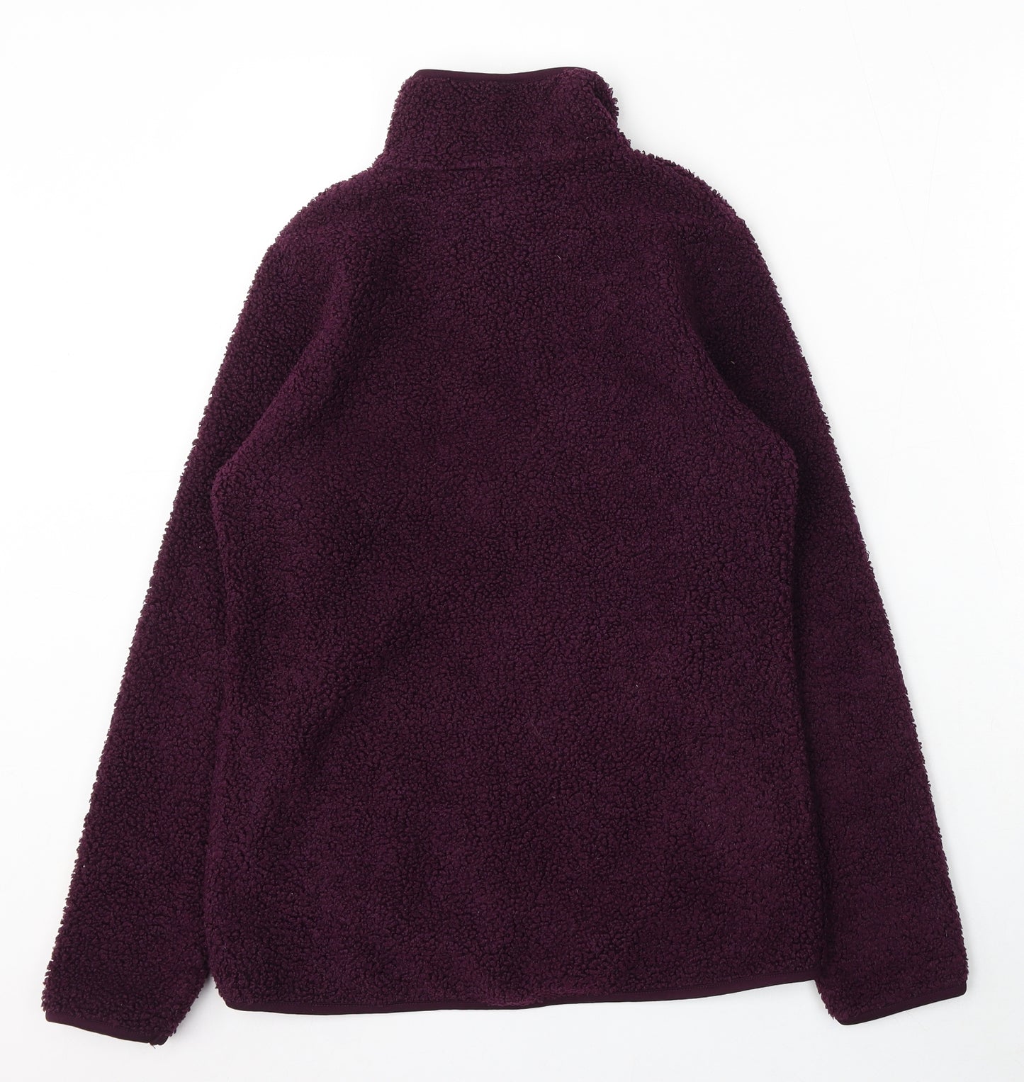 North Ridge Womens Purple Polyester Full Zip Sweatshirt Size 10 Zip