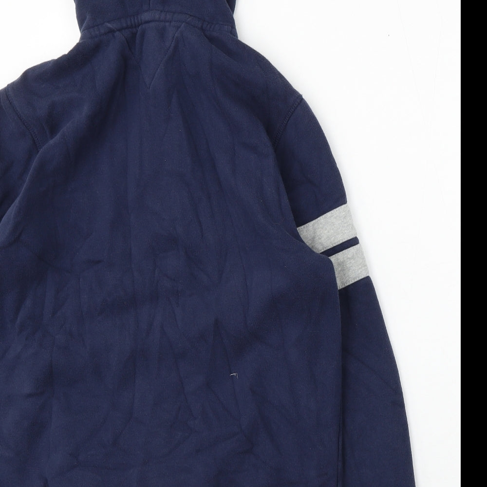 Tommy Hilfiger Mens Blue Cotton Pullover Hoodie Size M