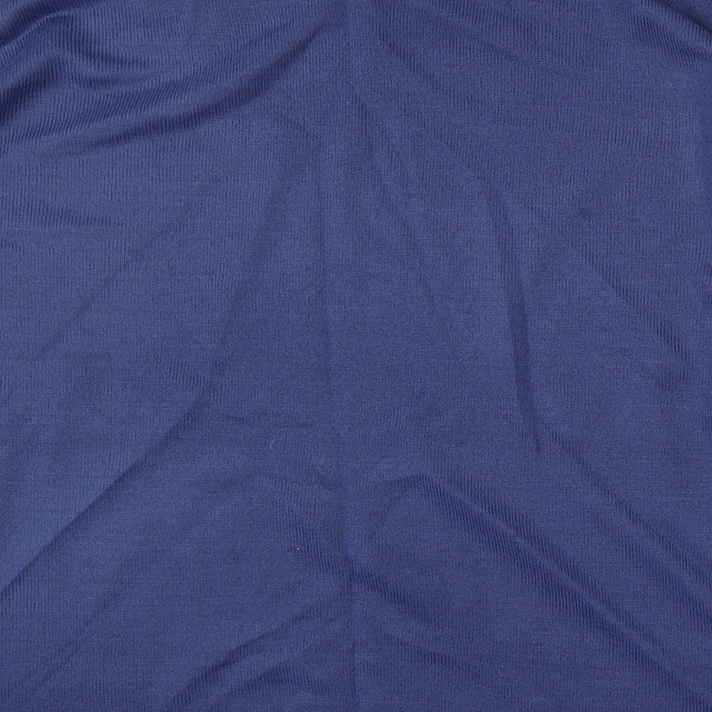 Damart Womens Blue Round Neck Acrylic Pullover Jumper Size 18